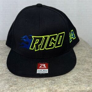 Richardson Black Snapback Hat with RICO Design